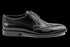Full Grain Leather Men's Black Wingtip Derby Shoes